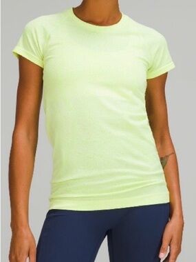 lululemon athletica Short Sleeve Tee in Neon Yellow-Green